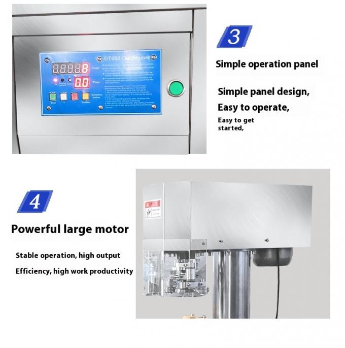 Máy niêm phong hộp xốp dọc bán tự động thương mại cho hộp nhôm 9