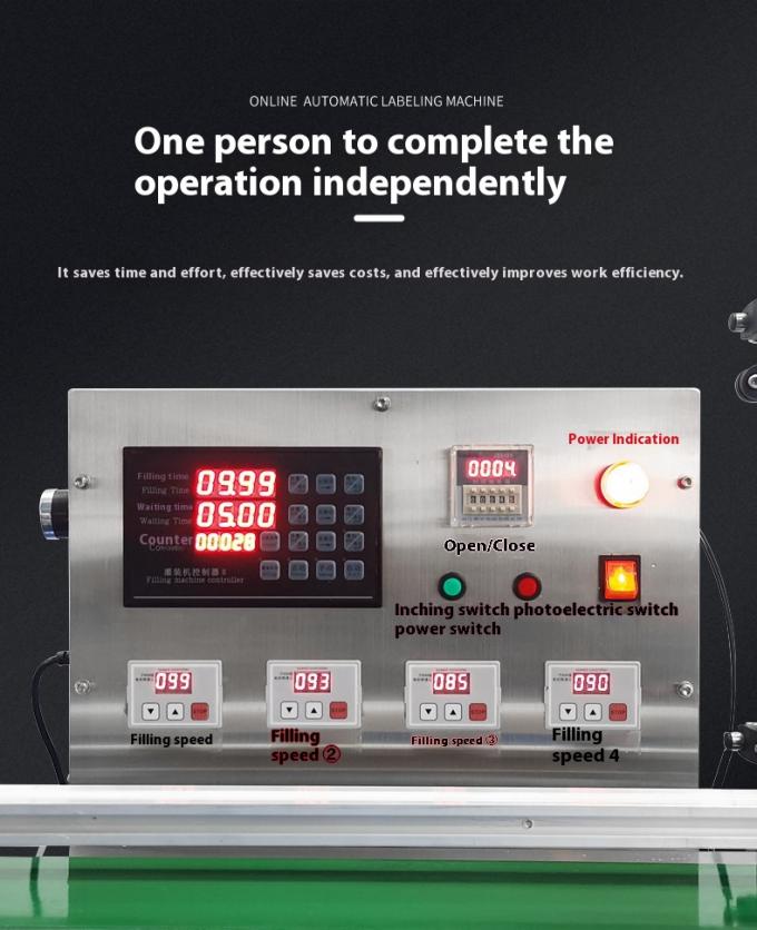 Máy chiết rót bốn đầu tự động vận hành đơn giản Máy chiết rót chất lỏng uống được cho sữa, nước ép, nước tương, giấm 2