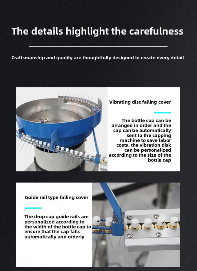 Dây chuyền sản xuất tự động tốc độ cao để gắn vòi xịt nước hoa và máy đóng nắp chai nhựa 7