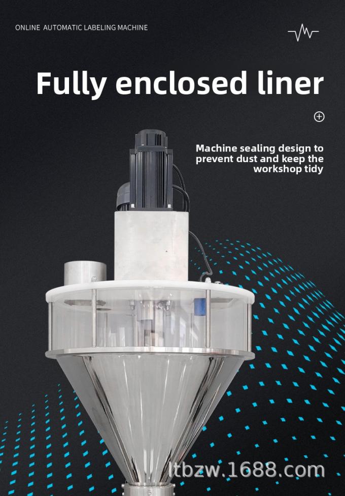 Máy điền bột tự động cho ớt gia vị cà phê bột răng sản xuất dây chuyền đóng gói định lượng 4