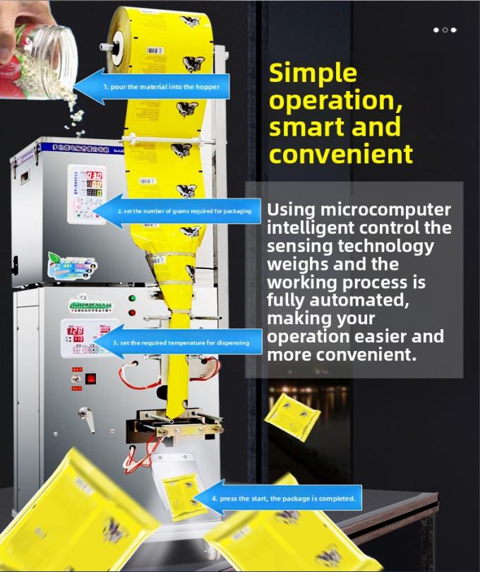 Máy đóng gói đa chức năng hoàn toàn tự động Popcorn Chin Chips Nut Flour 14