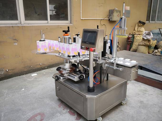 Máy dán nhãn chất tẩy rửa hai mặt tự động Máy dán nhãn chai vuông bán tự động 0