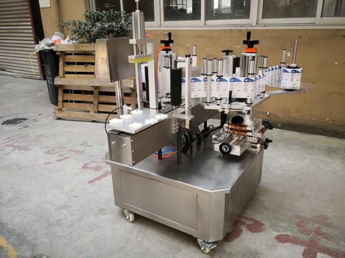Máy dán nhãn chất tẩy rửa hai mặt tự động Máy dán nhãn chai vuông bán tự động 1