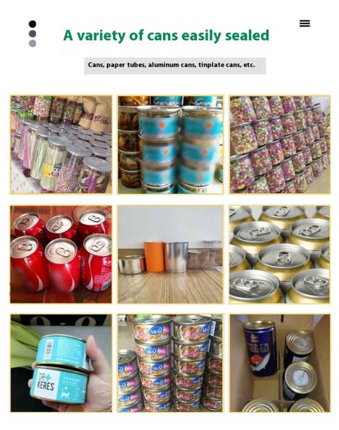 DFJ-160 Máy niêm phong điện dọc cho thép không gỉ Tinplate dễ mở cốc nhựa và kim loại lon Tin Can Sealer 8