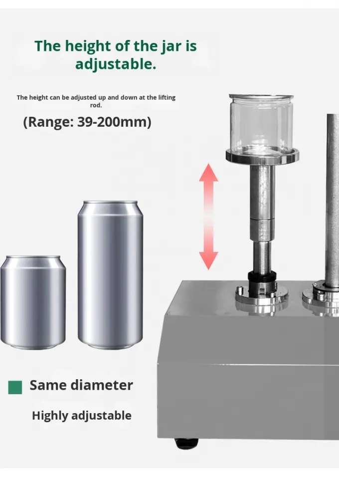 DFJ-160 Máy niêm phong điện dọc cho thép không gỉ Tinplate dễ mở cốc nhựa và kim loại lon Tin Can Sealer 7