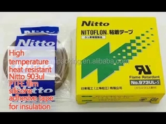 Nitto 903ul cao nhiệt độ chống nhiệt PTFE phim silicone băng dán để cách nhiệt